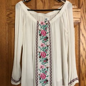 Off the shoulder blouse